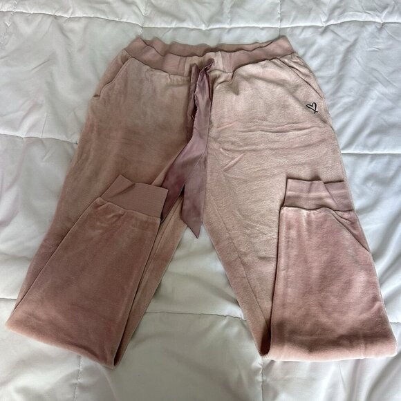 Victoria's Secret VS Velour Long Sleeve Tulip Back Top Bottoms Womens Medium - Picture 6 of 12